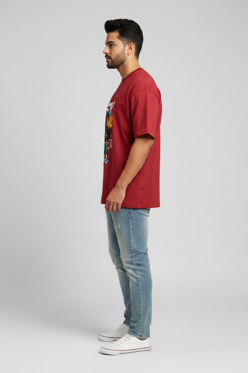 Left Side View – Red