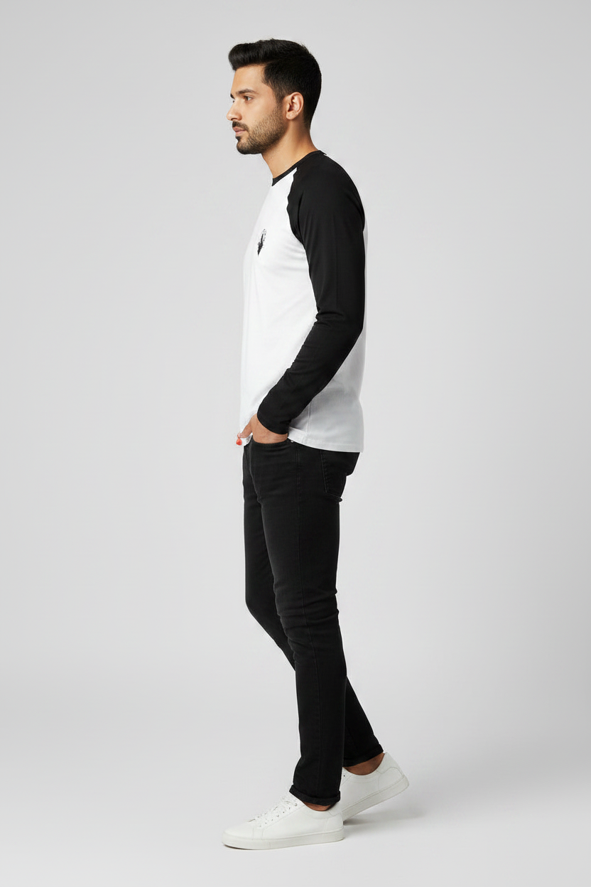 Left Side - White/Black
