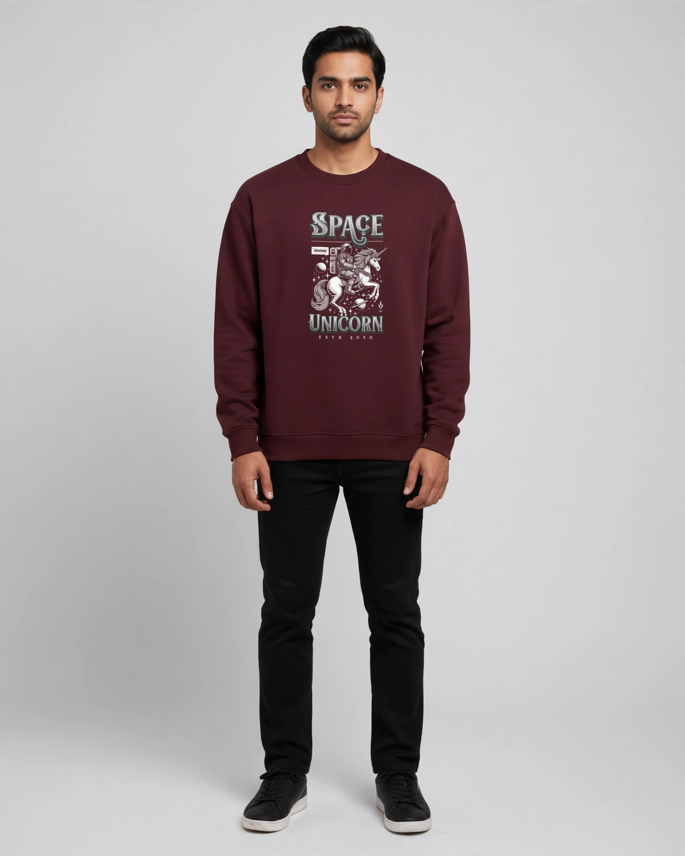 Space Unicorn Oversized Sweatshirt