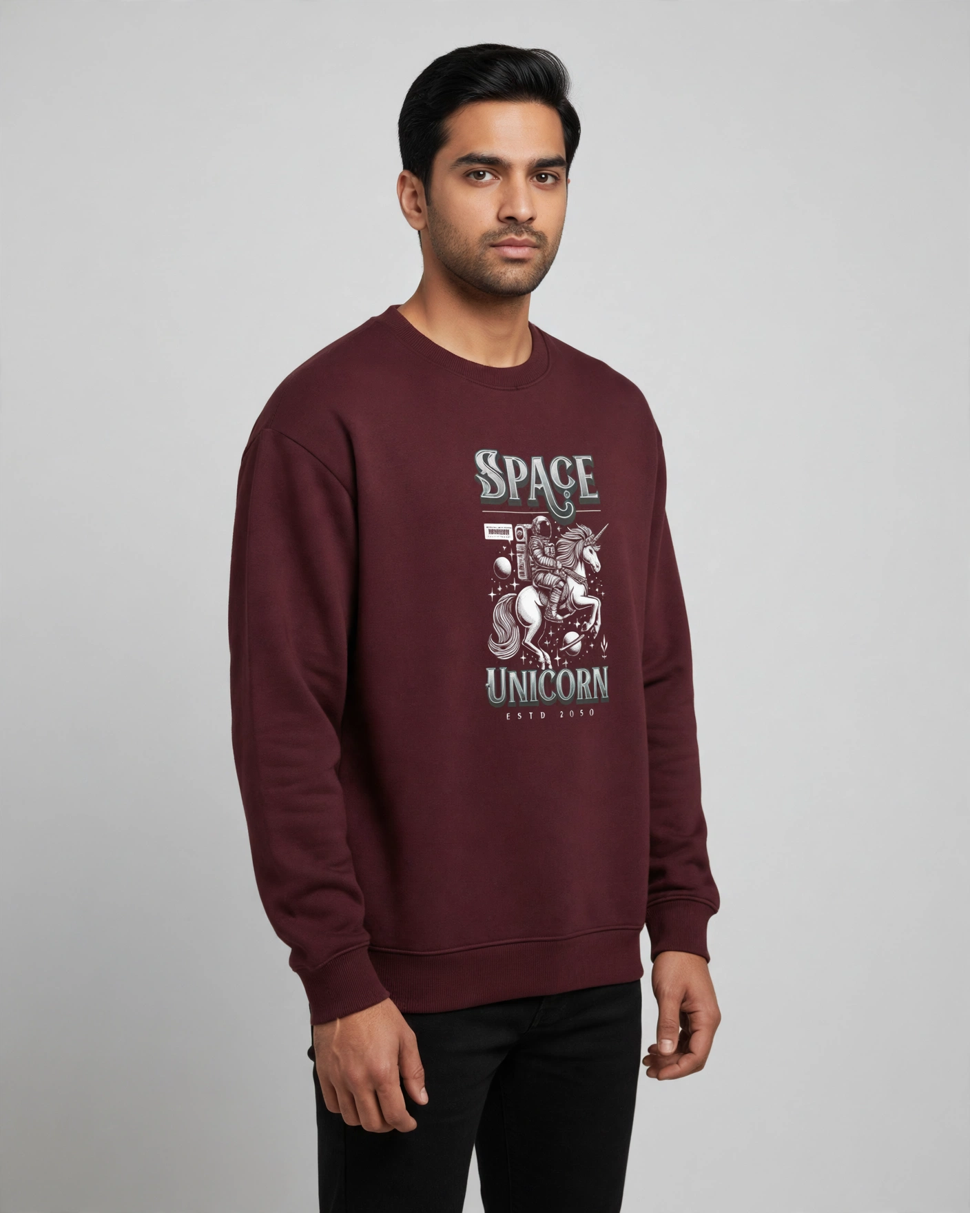 Space Unicorn Oversized Sweatshirt
