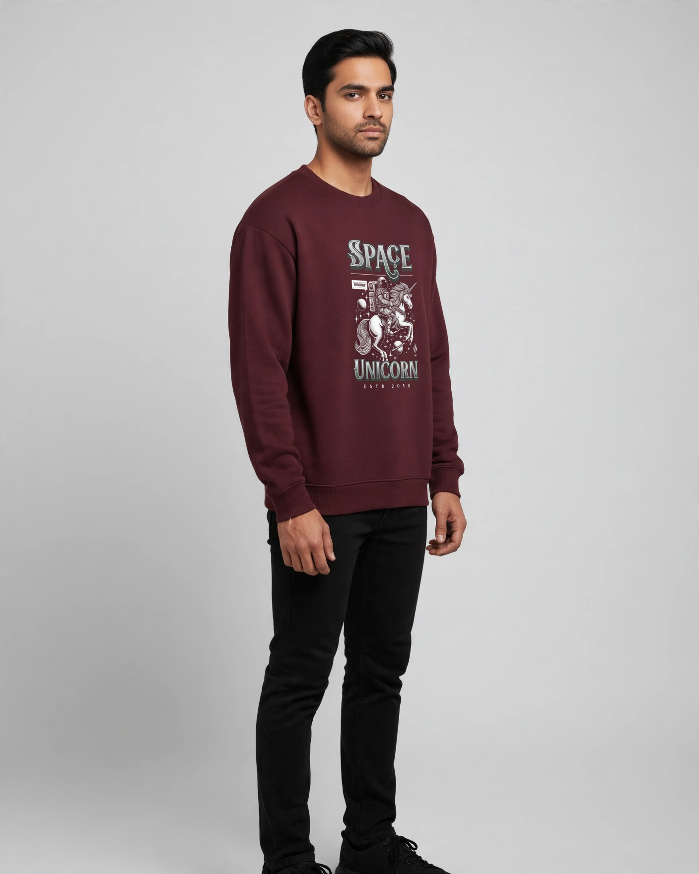 Space Unicorn Oversized Sweatshirt