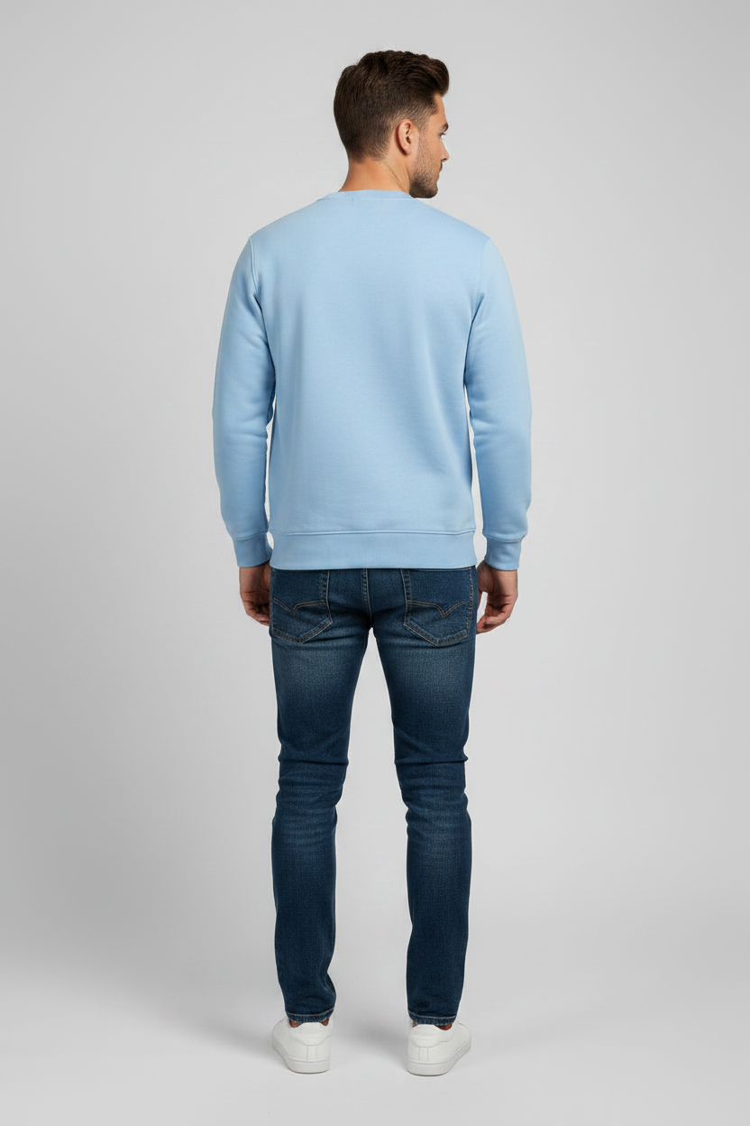 Mickey Sweatshirt Baby Blue – Back View