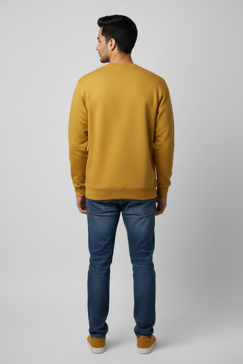 Mickey Sweatshirt Golden Yellow – Back View