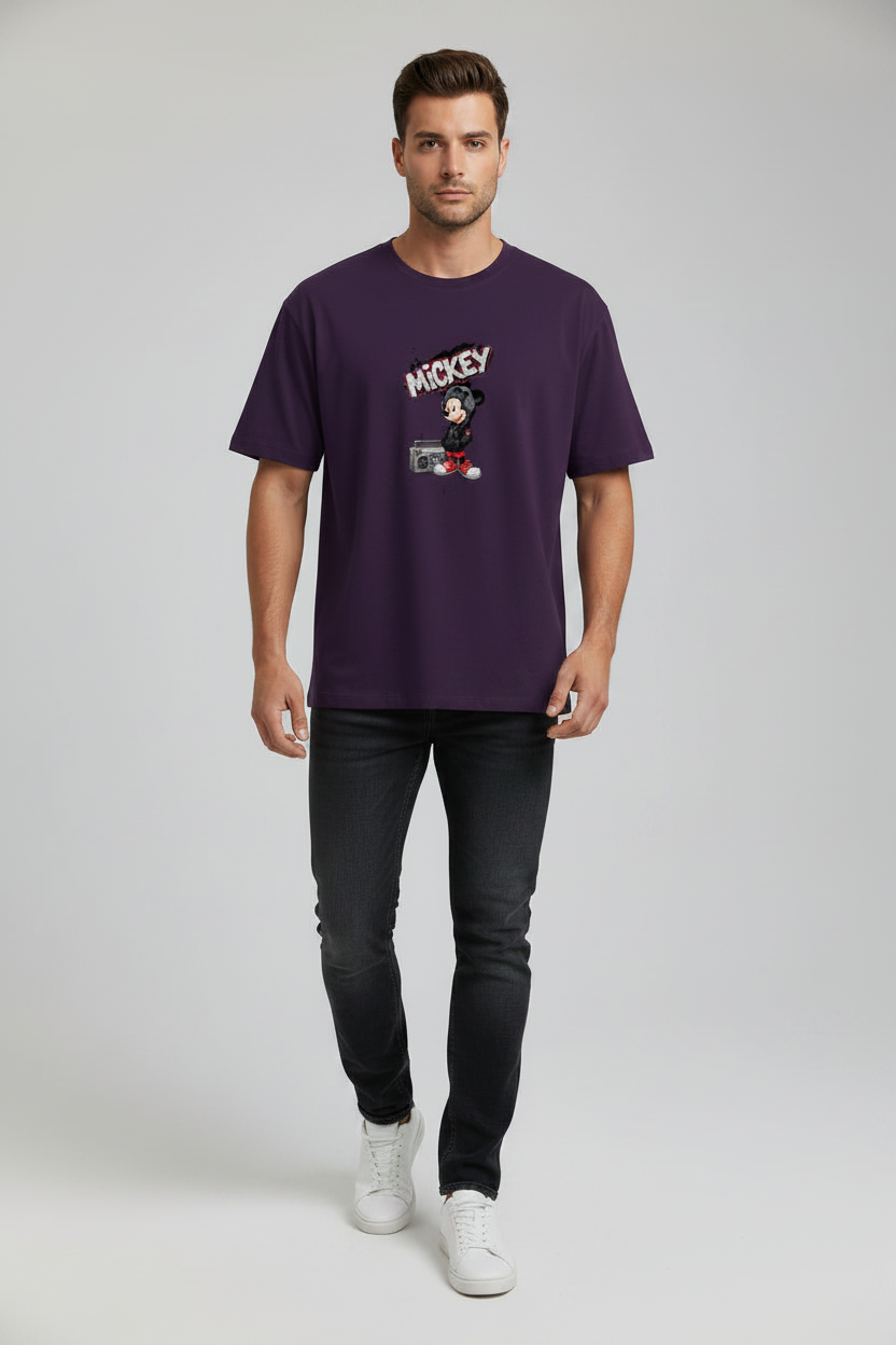 Mickey T-Shirt Purple – Walking Front
