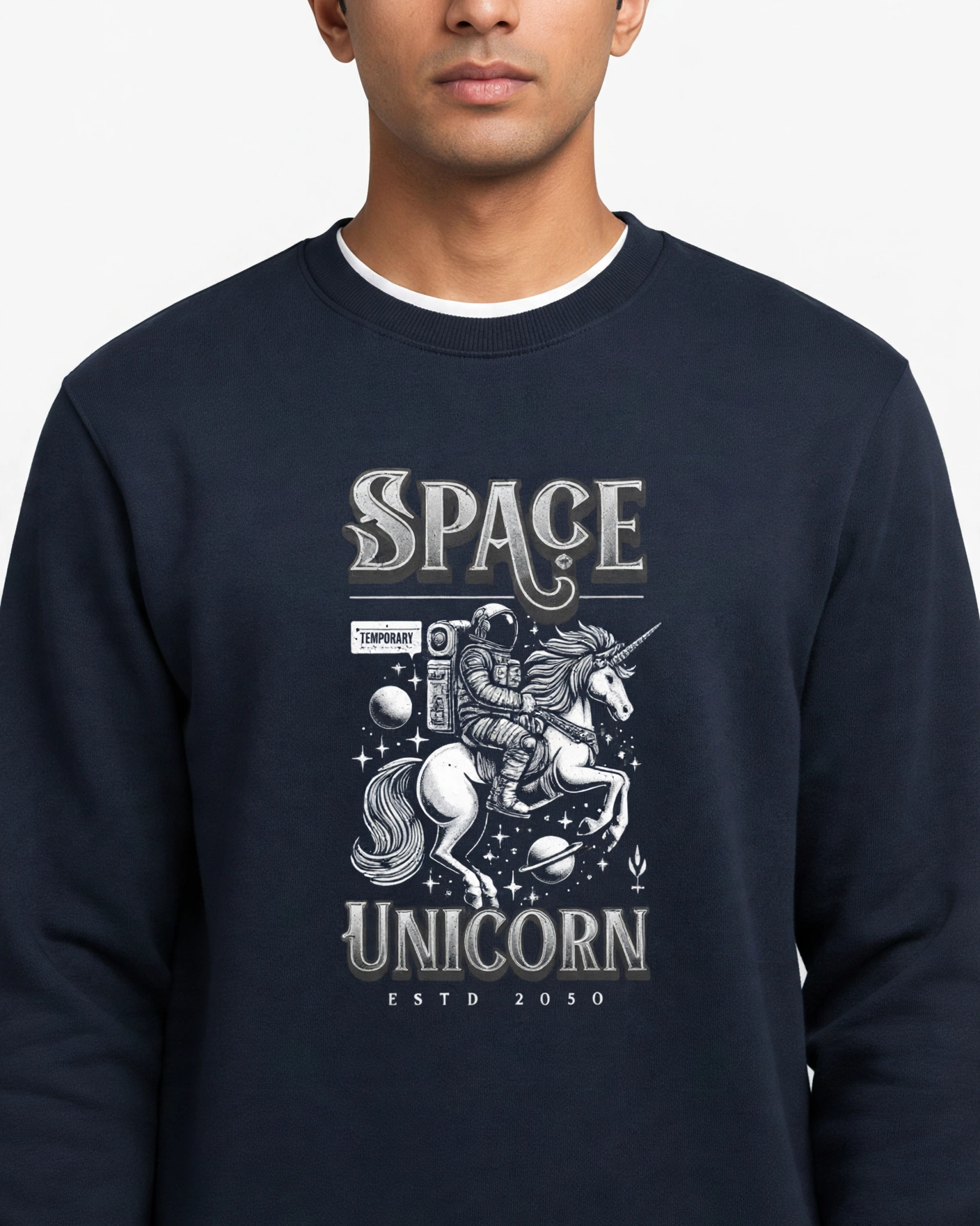 Space Unicorn Oversized Sweatshirt