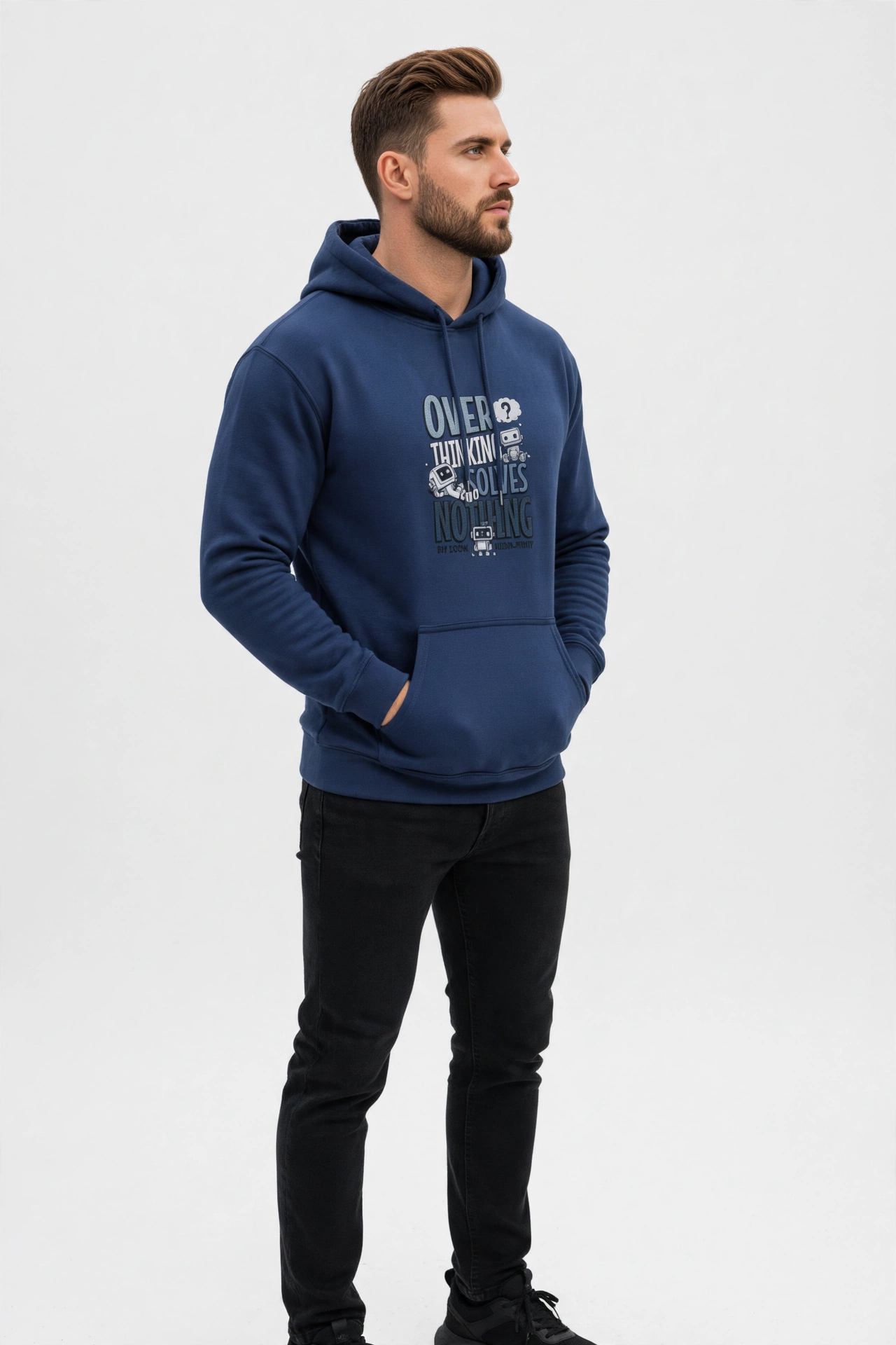 Over Thinking Solves Nothing Hoodies