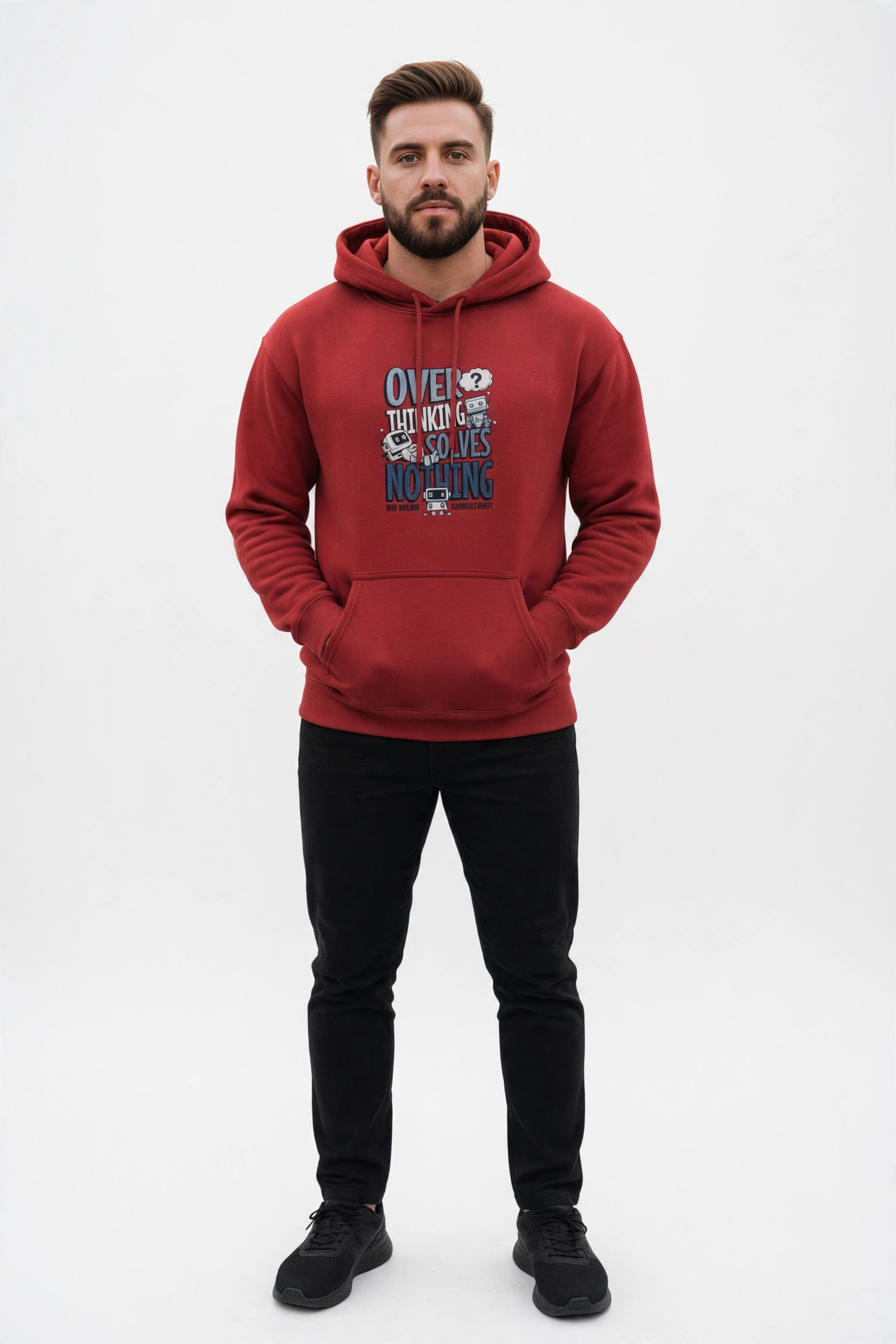 Over Thinking Solves Nothing Hoodies