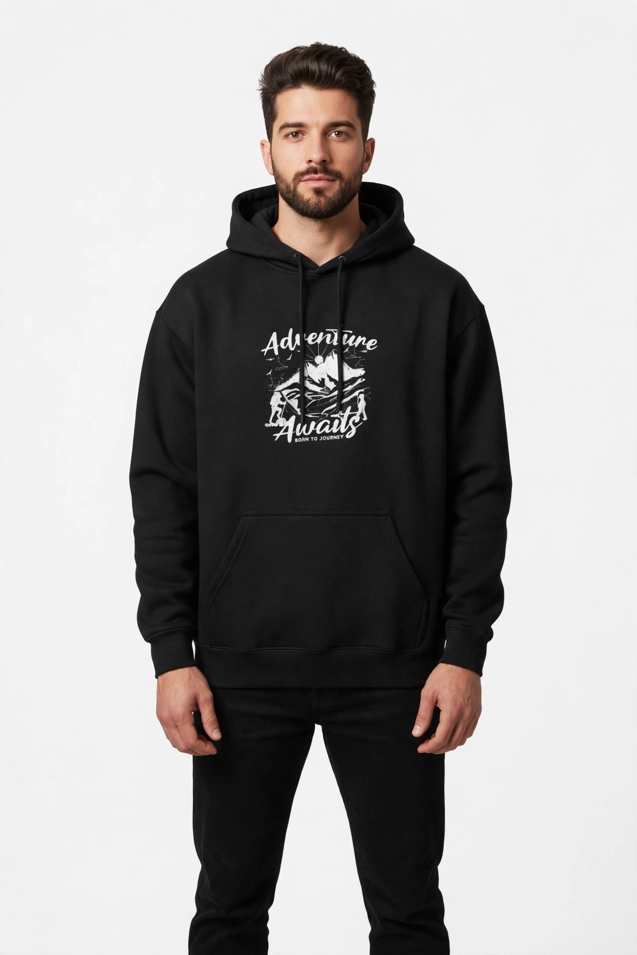 Adventure Awaits Hoodie – Premium Unisex Cotton Fleece