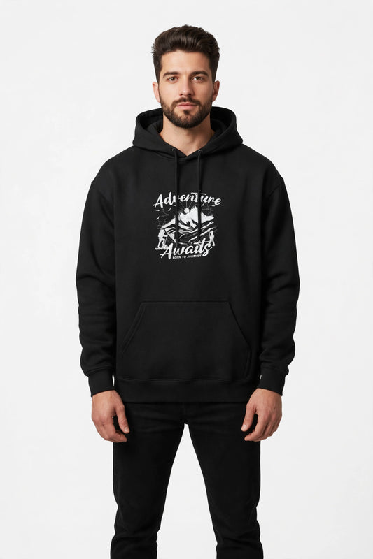 Adventure Awaits Hoodie – Premium Unisex Cotton Fleece