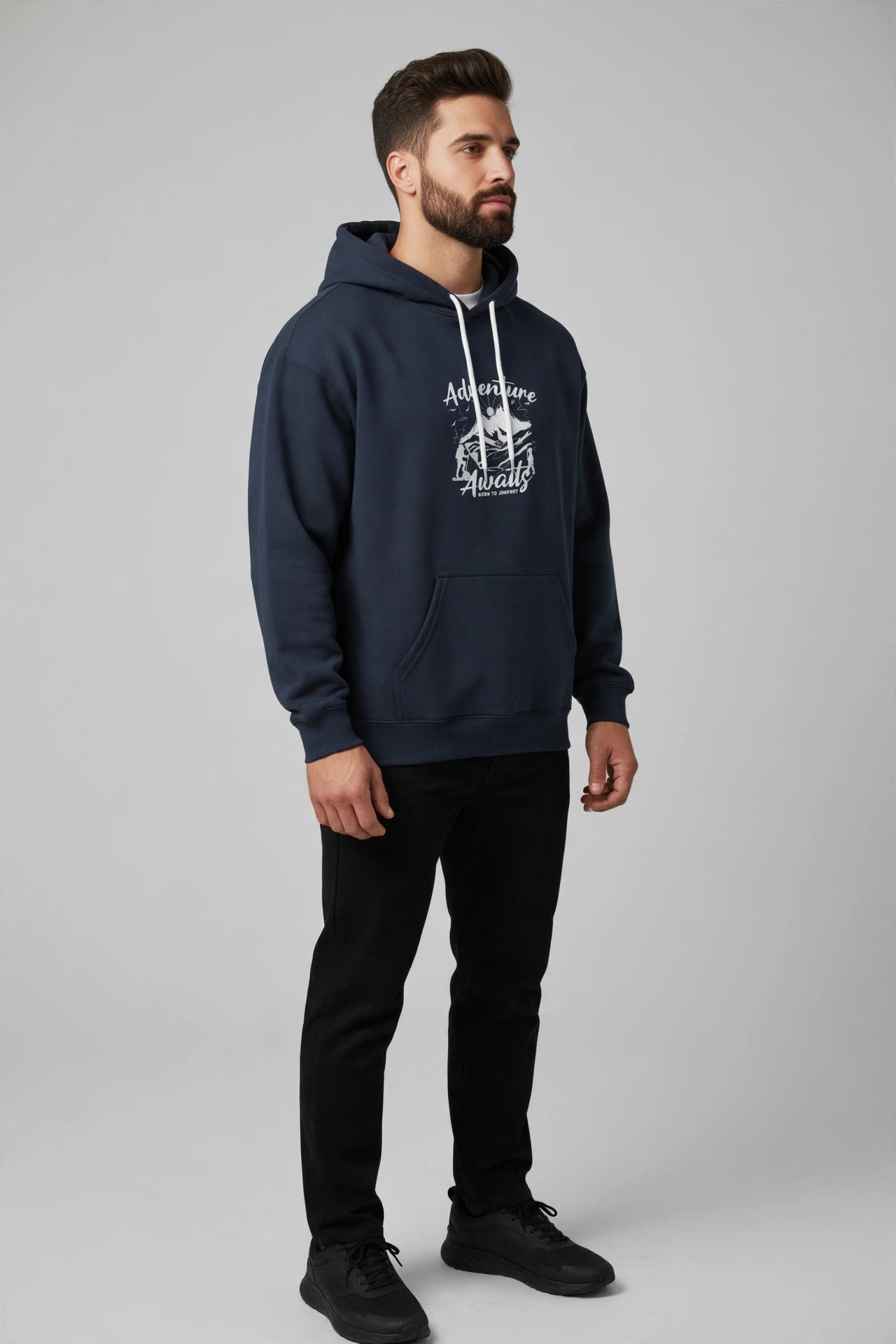 Adventure Awaits Hoodie – Premium Unisex Cotton Fleece