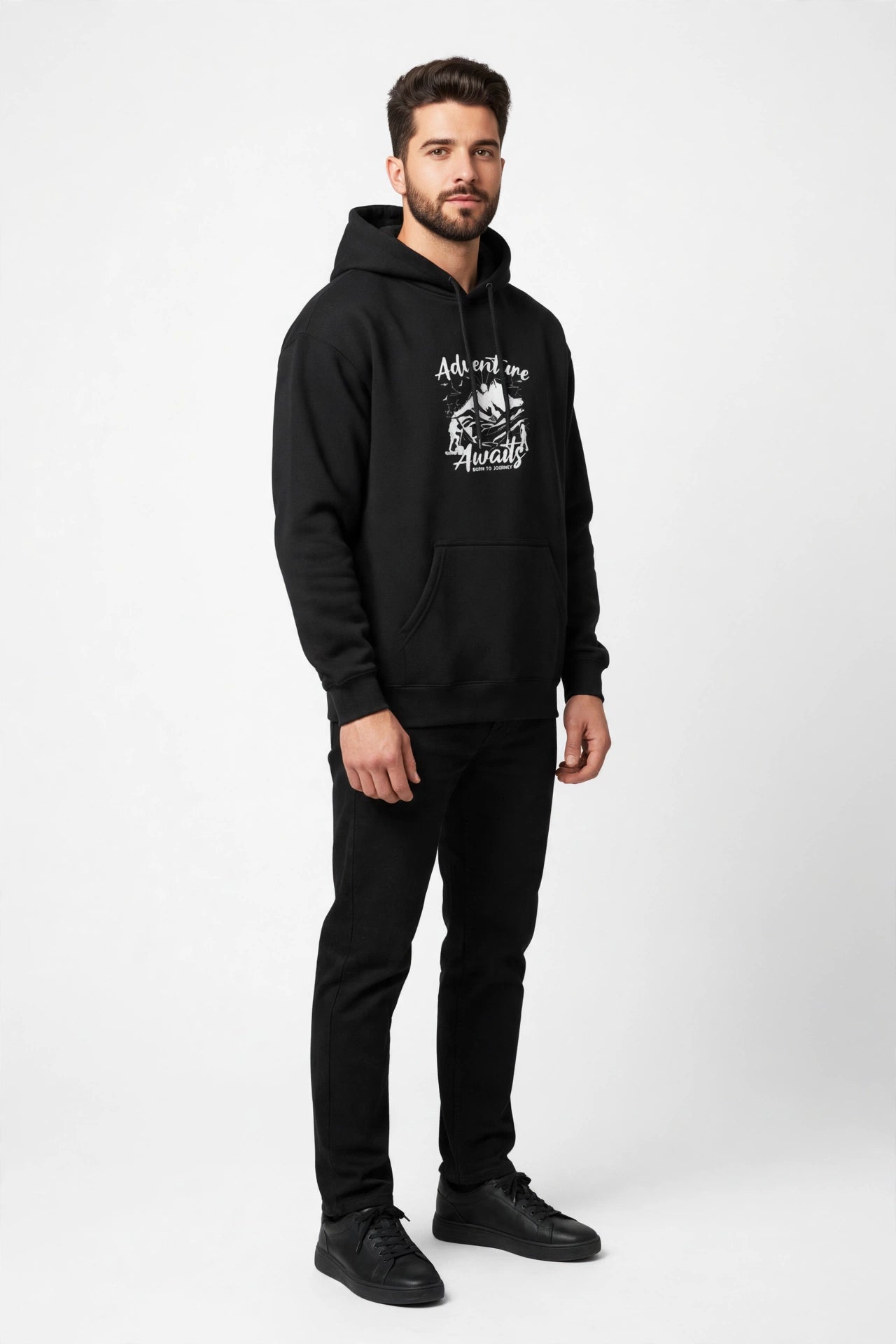 Adventure Awaits Hoodie – Premium Unisex Cotton Fleece