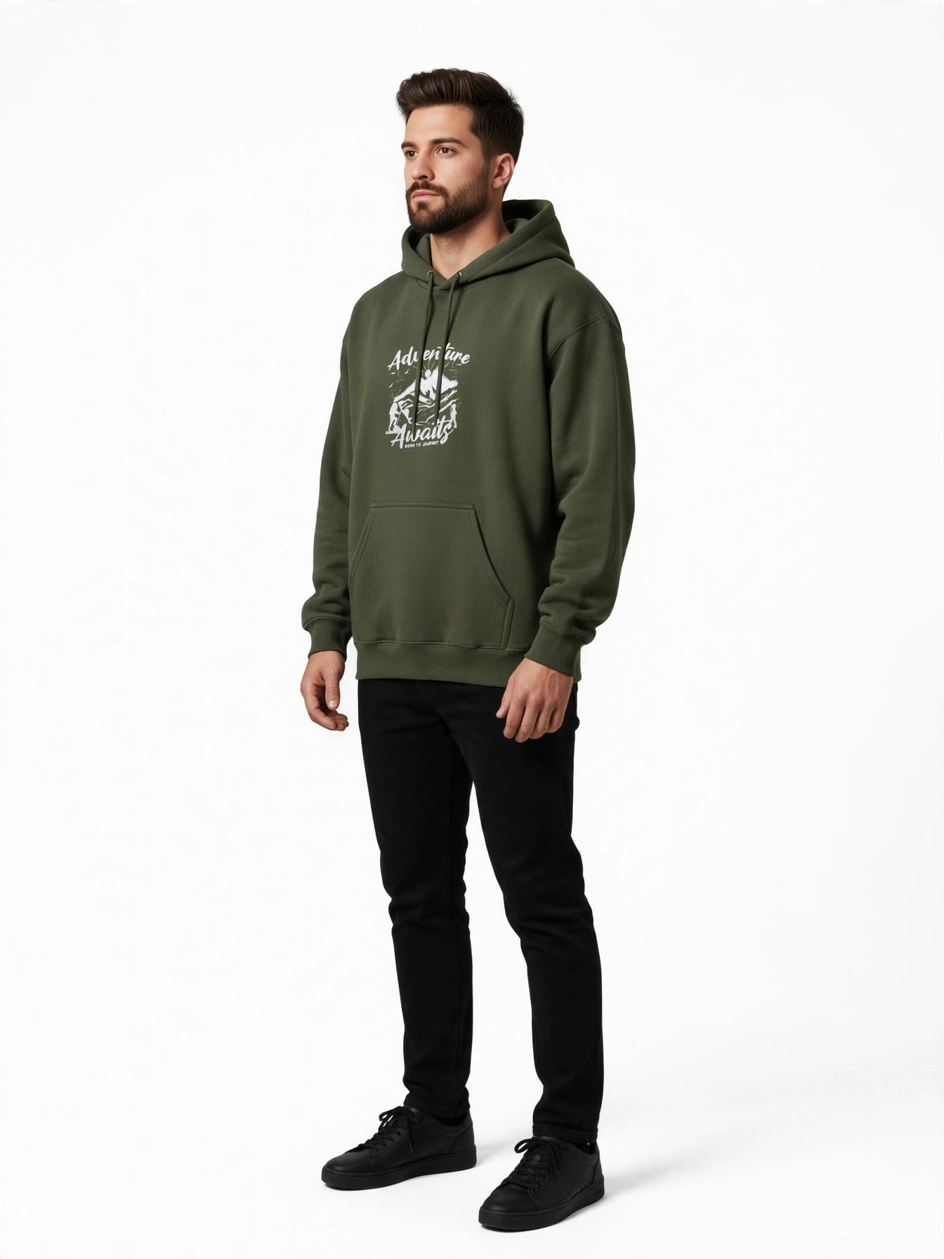 Adventure Awaits Hoodie – Premium Unisex Cotton Fleece