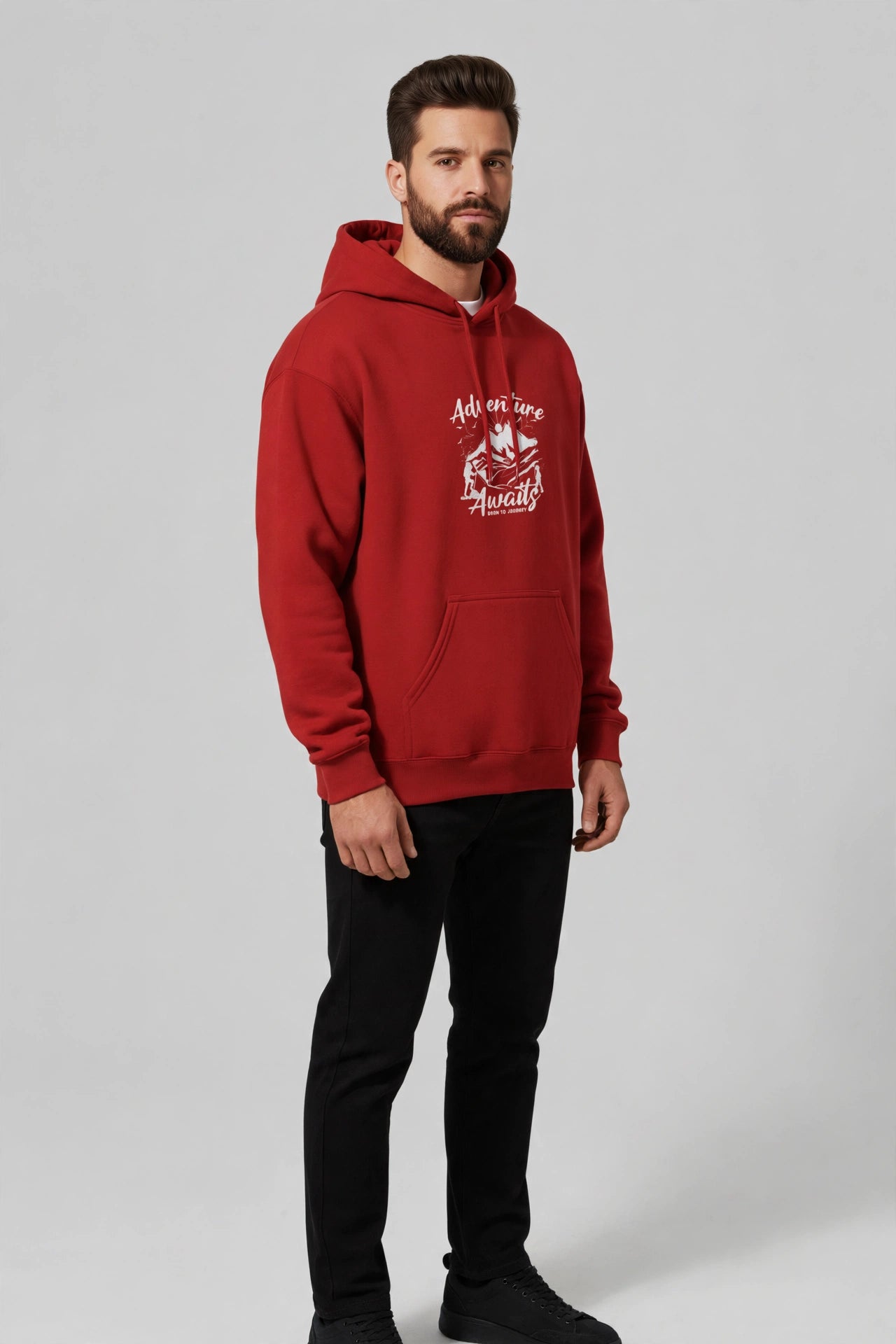 Adventure Awaits Hoodie – Premium Unisex Cotton Fleece