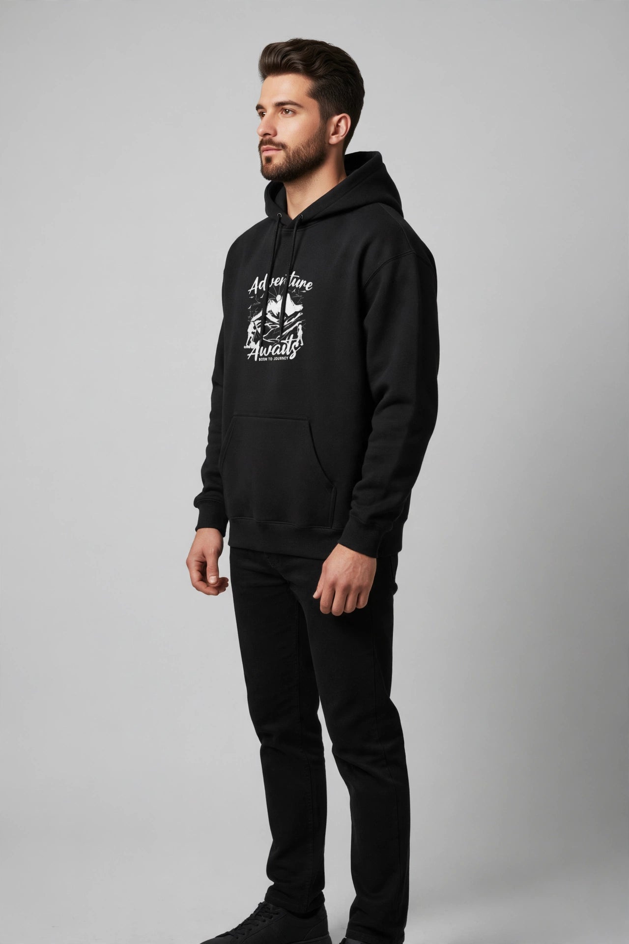 Adventure Awaits Hoodie – Premium Unisex Cotton Fleece