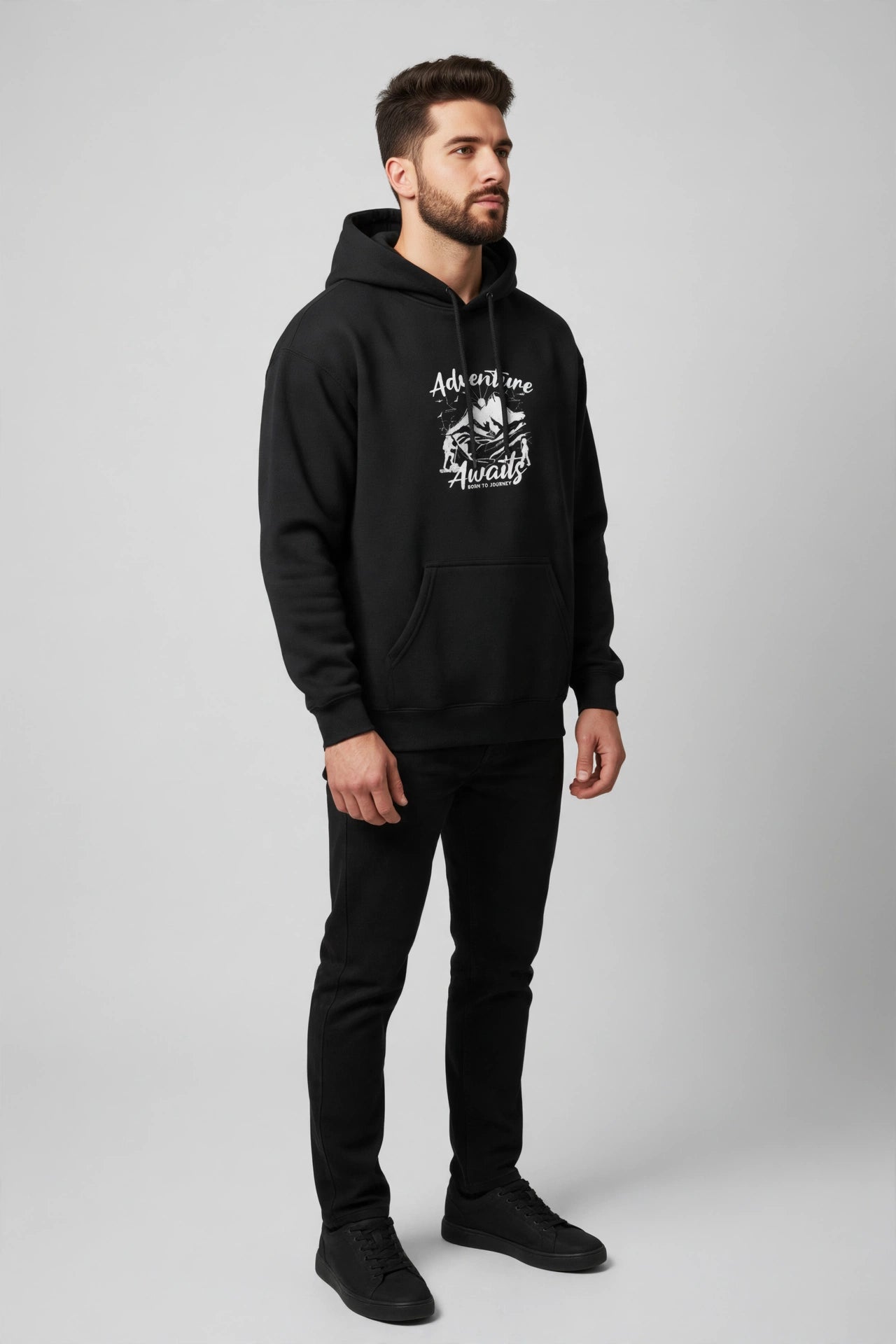 Adventure Awaits Hoodie – Premium Unisex Cotton Fleece