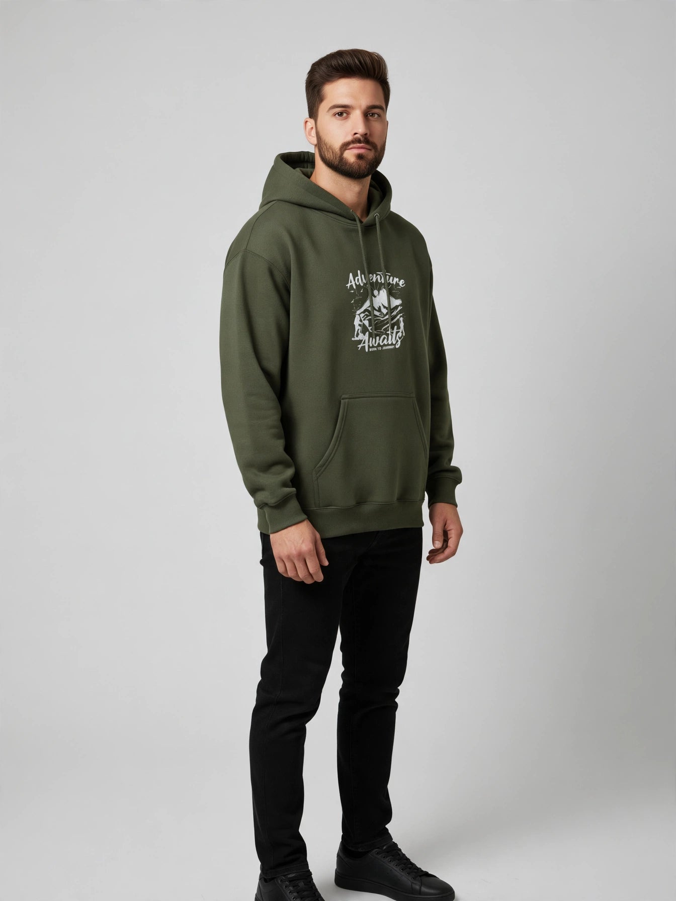Adventure Awaits Hoodie – Premium Unisex Cotton Fleece
