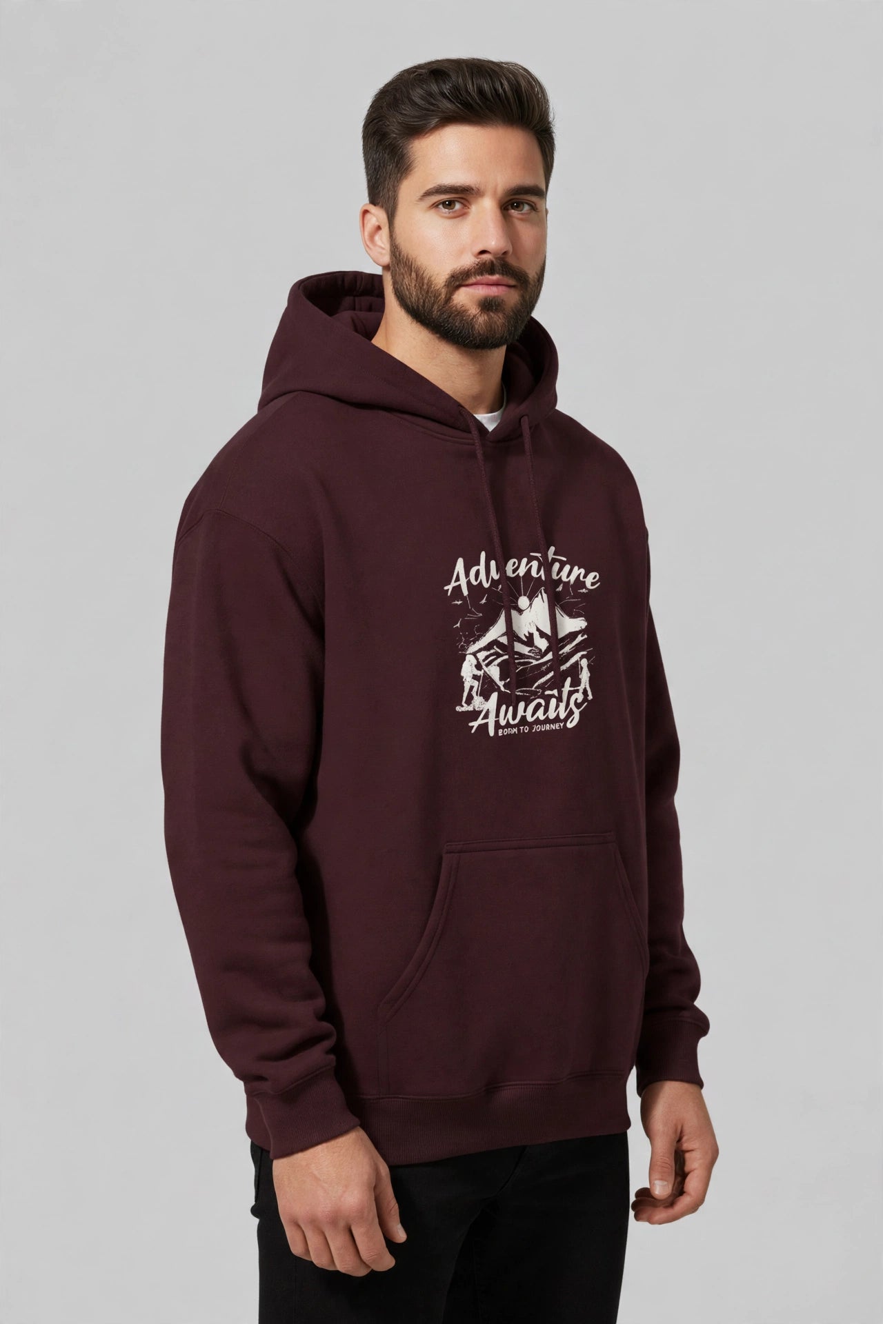 Adventure Awaits Hoodie – Premium Unisex Cotton Fleece