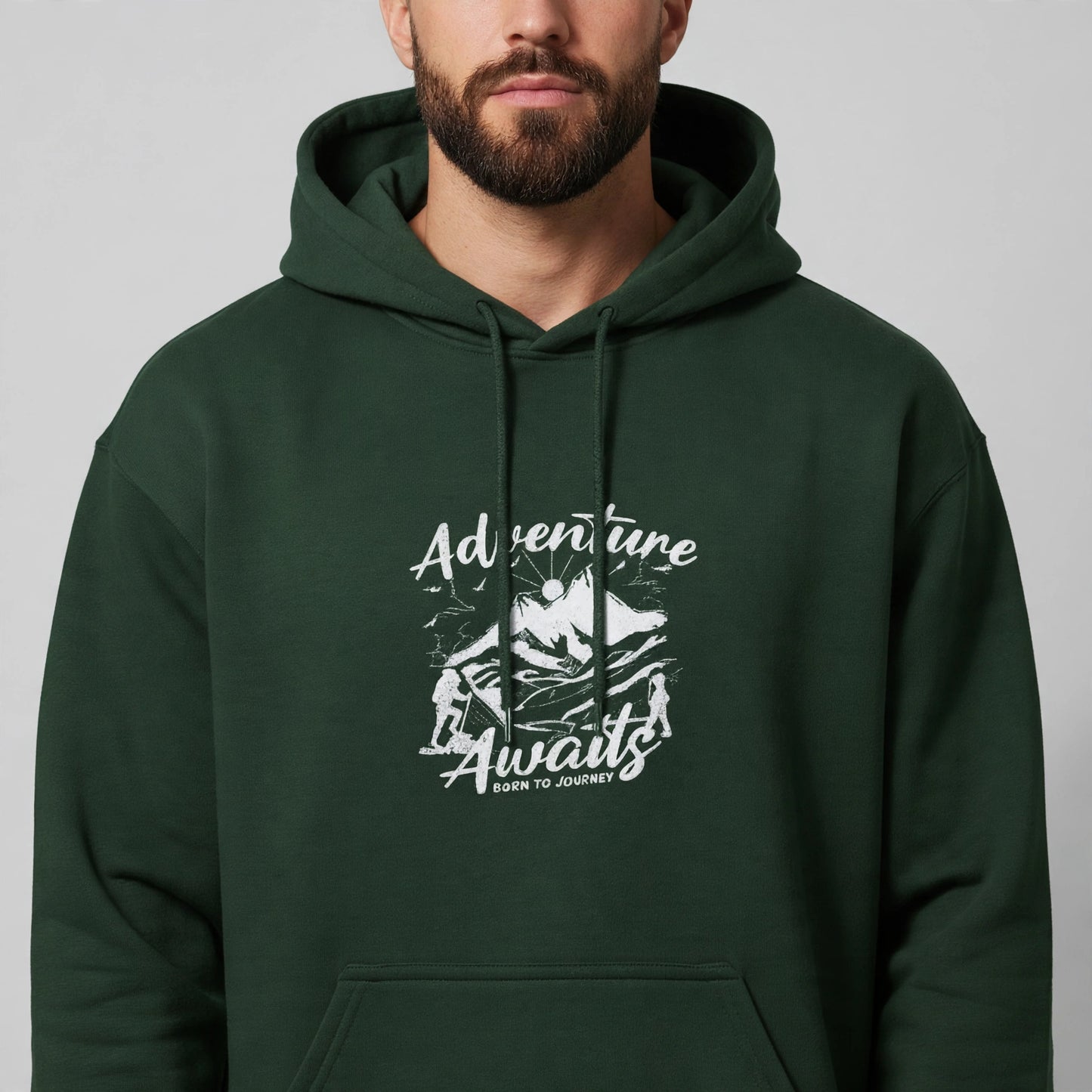 Adventure Awaits Hoodie – Premium Unisex Cotton Fleece