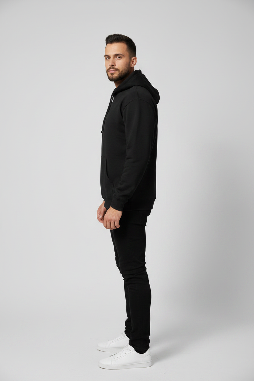Stay Wild Hoodie Black – Left Side View