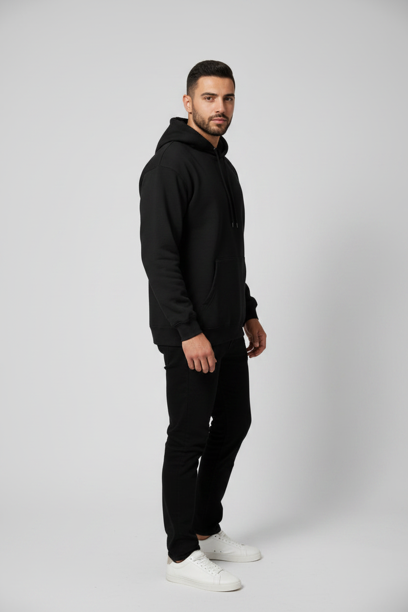 Stay Wild Hoodie Black – Right Side View