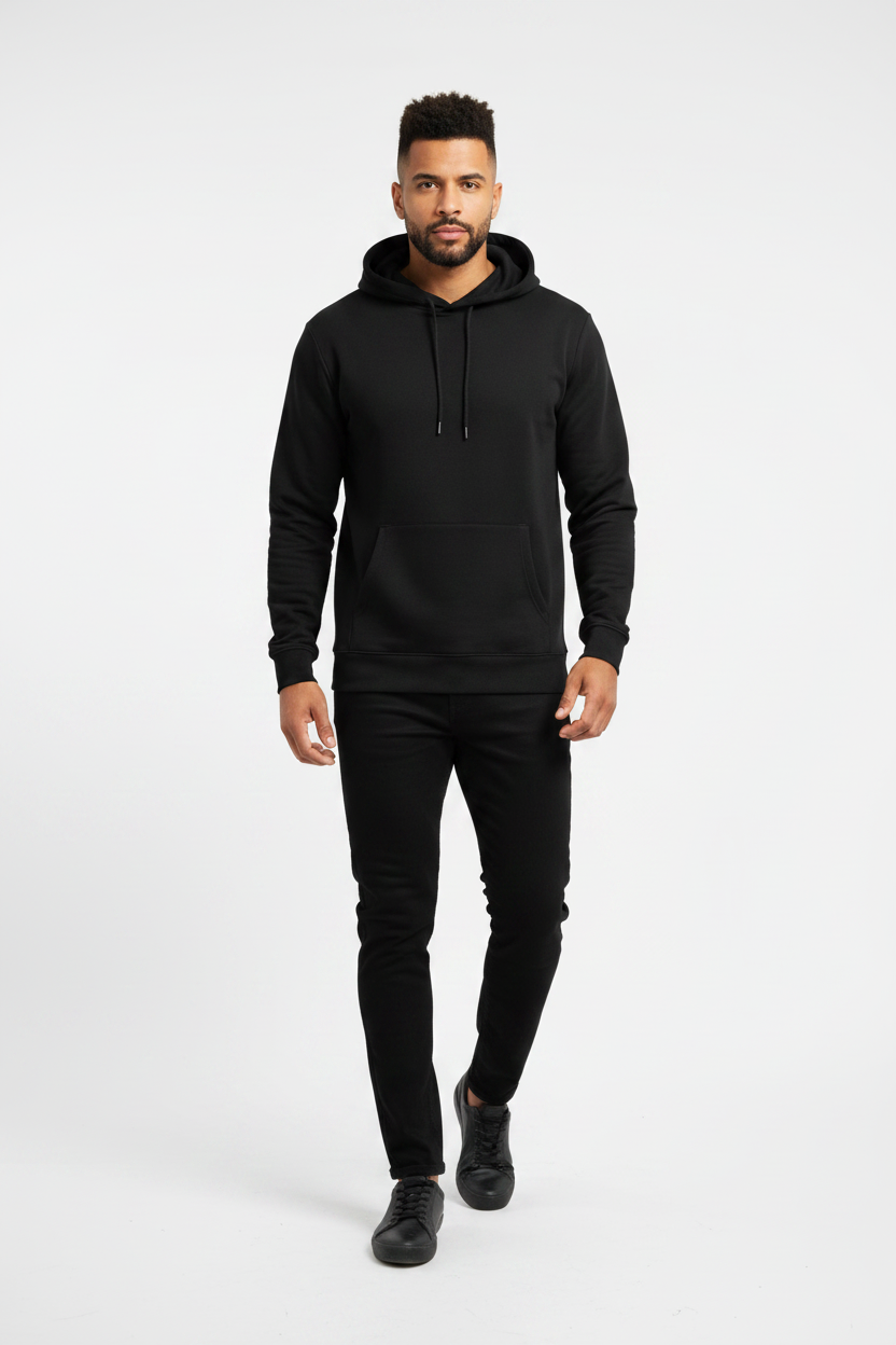Stay Wild Hoodie Black – Walking Front