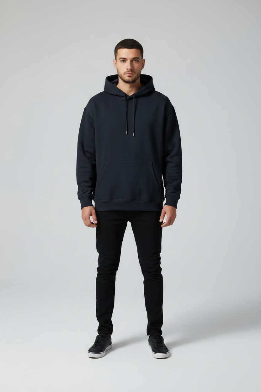 Stay Wild Hoodie Navy Blue – Front View