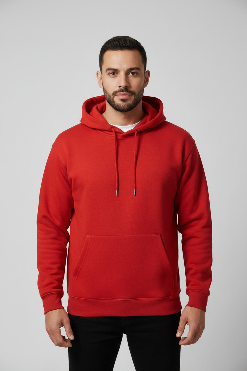 Stay Wild Hoodie Red – Front View