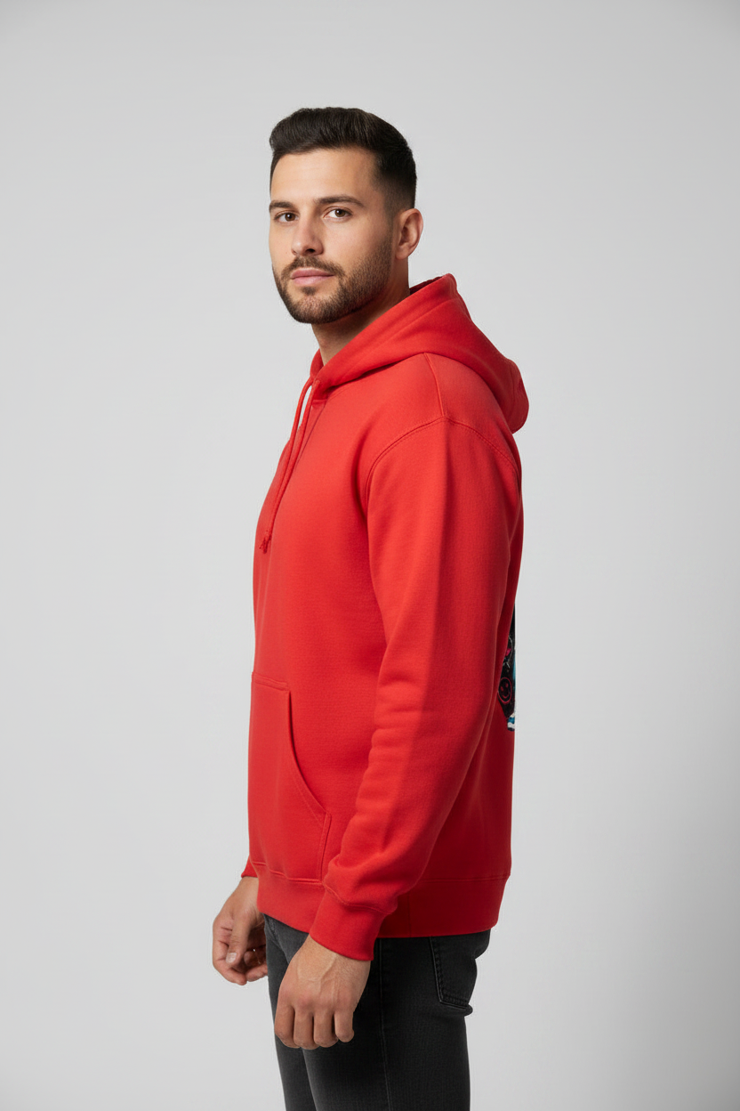 Stay Wild Hoodie Red – Left Side View