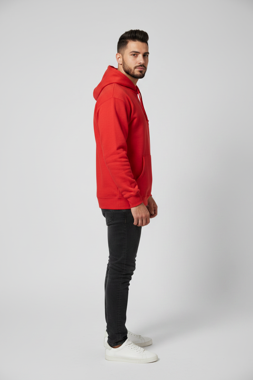 Stay Wild Hoodie Red – Right Side View