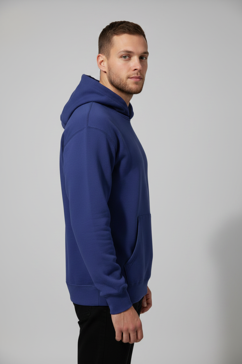 Stay Wild Hoodie Royal Blue – Right Side View