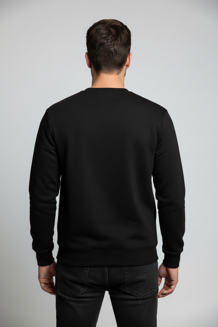 Stay Wild Sweatshirt Black – Back View