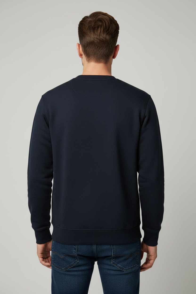 Stay Wild Sweatshirt Navy Blue – Back View