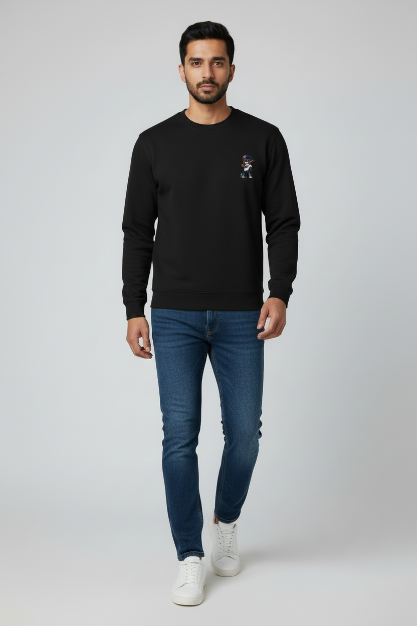 Walking Front Black