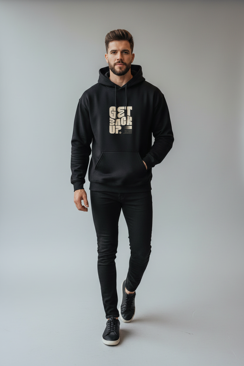 Walking Front Black