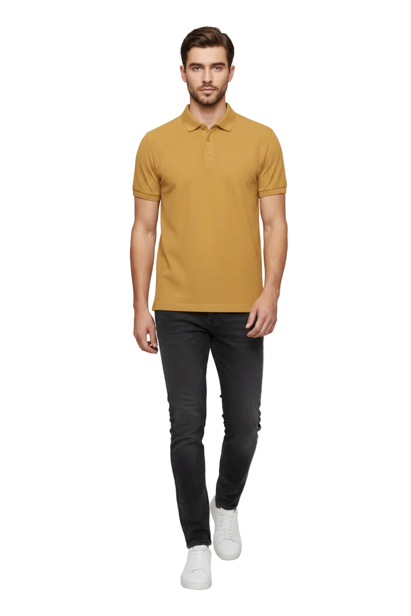 Walking Front – Golden Yellow Polo