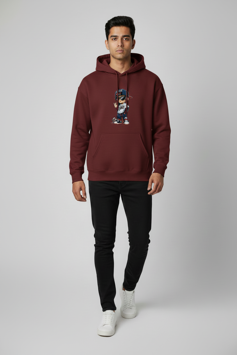 Walking Front Maroon