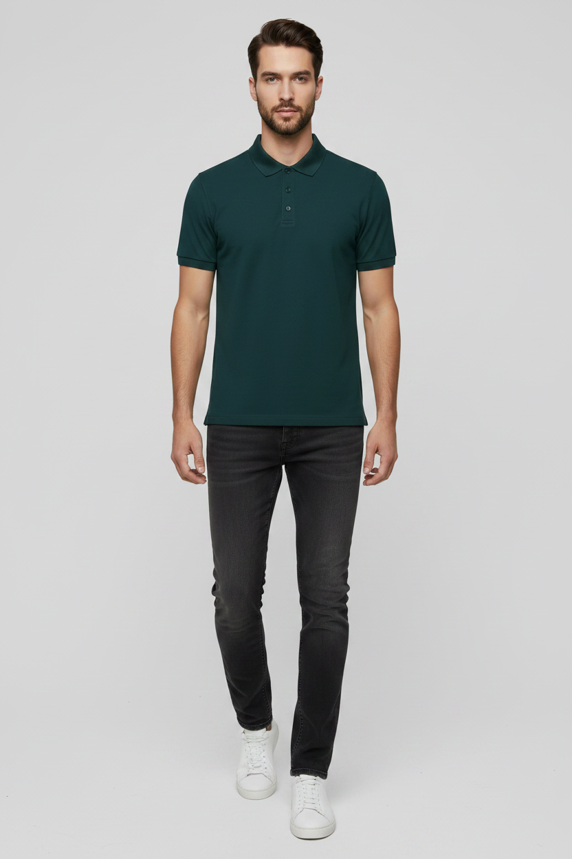 Walking Front – Petrol Blue Polo