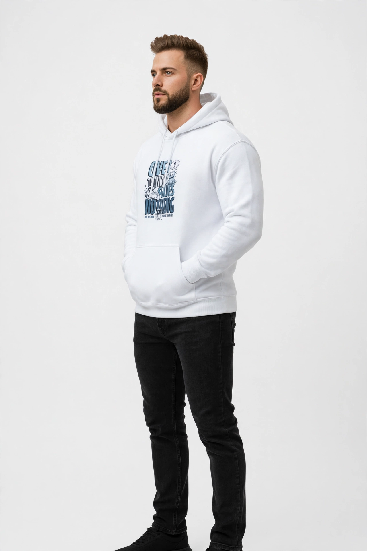 Over Thinking Solves Nothing Hoodies