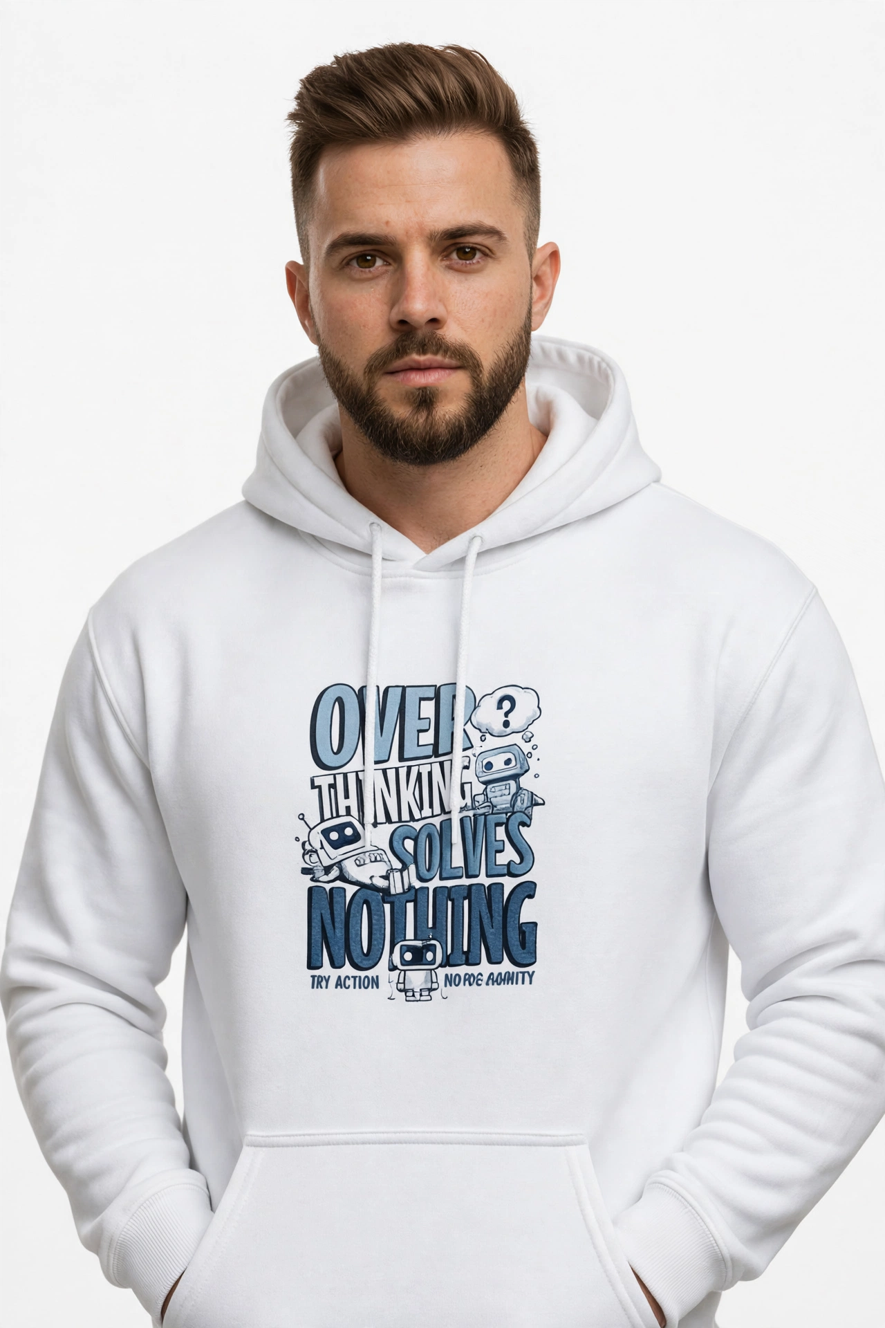 Over Thinking Solves Nothing Hoodies
